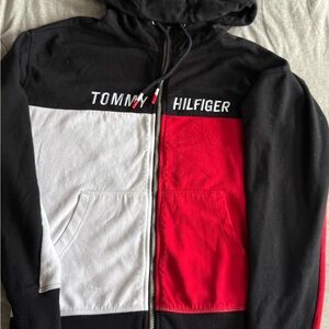 Tommy Hilfiger Black and White Lightweight Jacket